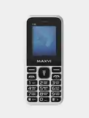 Белый кнопочный телефон Maxvi C30, БЕЗ КАМЕРЫ, БЕЗ СЗУ, ЕМКОСТЬ АКБ 600мАч