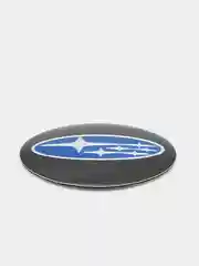 Темно-синий наклейки на диски, колпаки SUBARU сферические, изогнутые Субару, 54 мм, 4 штуки