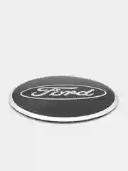 Хром наклейки на диски, колпаки Ford сферические, изогнутые, Форд, 4 штуки