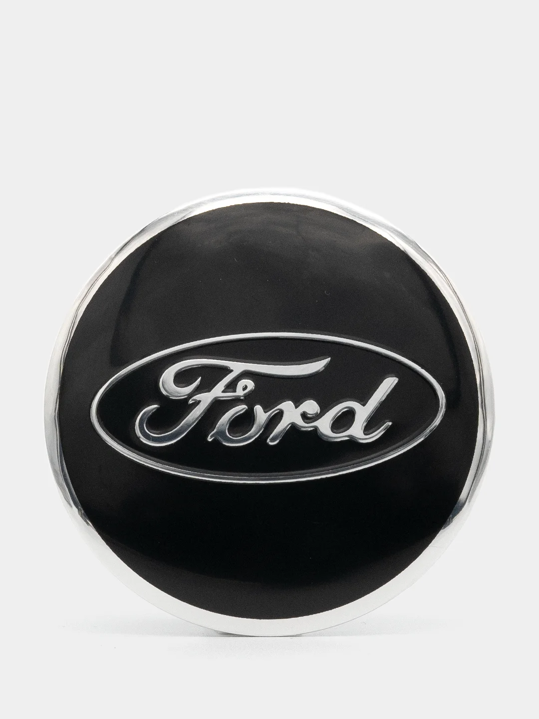 Хром наклейки на диски, колпаки Ford сферические, изогнутые, Форд, 4 штуки