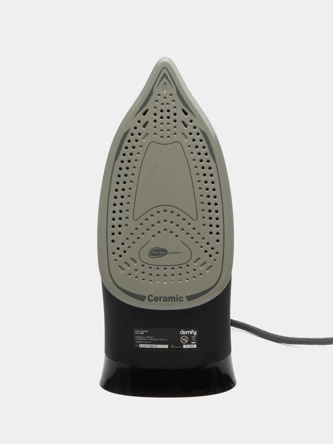 Утюг Domfy DSC-EI605, 2600Вт, черный/золотистый