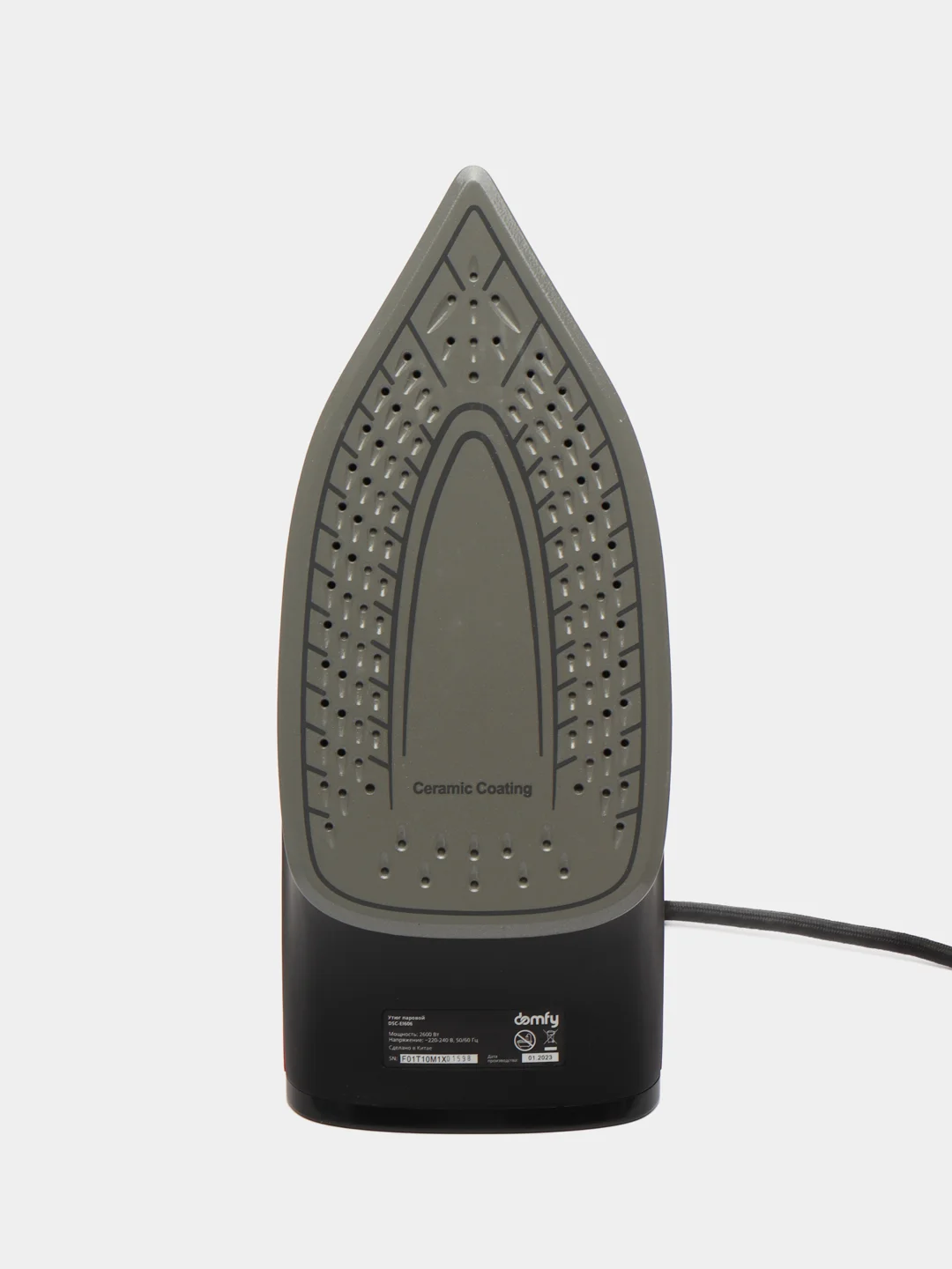 Утюг DOMFY DSC-EI606, 2600 Вт, черно-красный