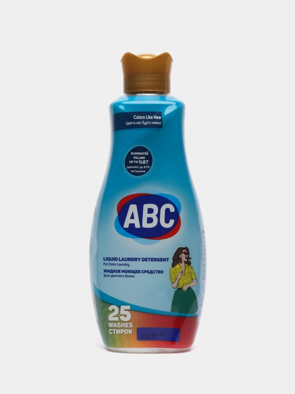 Жидкое Средство для стирки ABC для цветного белья 1440 мл