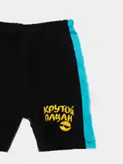 Лазурный костюм для мальчика, шорты и футболка "Крутой пацан"