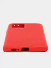 Алый чехол Накладка "Soft-touch" с перфорацией для Samsung A01/A20/A21S/A41/A60/A71/A81/A91