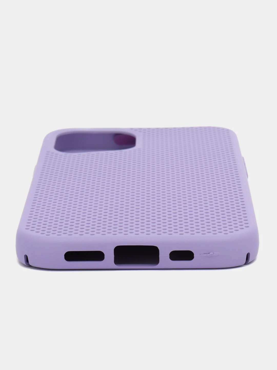 Лавандовый чехол Накладка с перфорацией для iPhone XR/11/11 Pro/11 Pro Max/12/12Pro/12mini/12 Pro Max