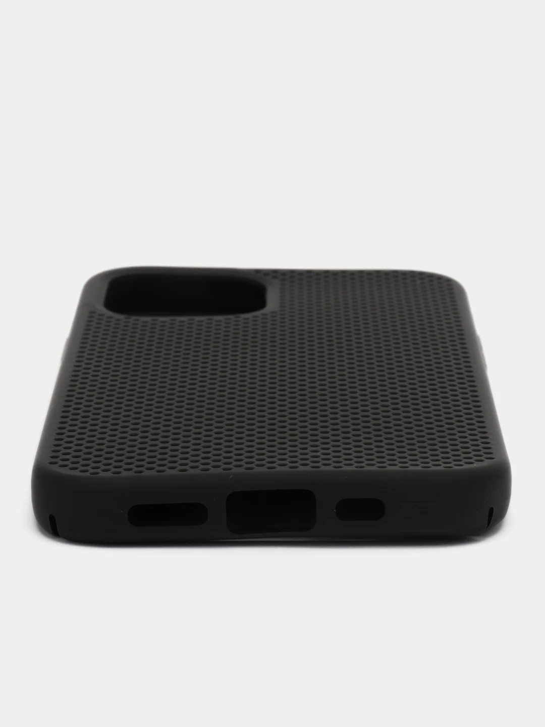 Черный чехол Накладка с перфорацией для iPhone XR/11/11 Pro/11 Pro Max/12/12Pro/12mini/12 Pro Max