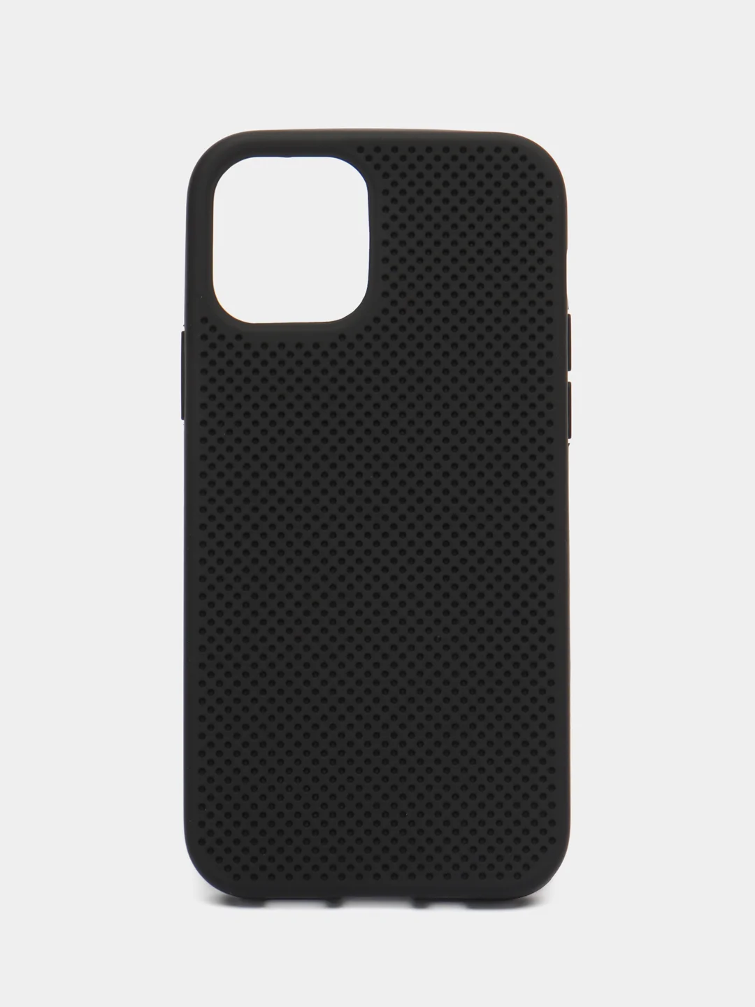 Черный чехол Накладка с перфорацией для iPhone XR/11/11 Pro/11 Pro Max/12/12Pro/12mini/12 Pro Max