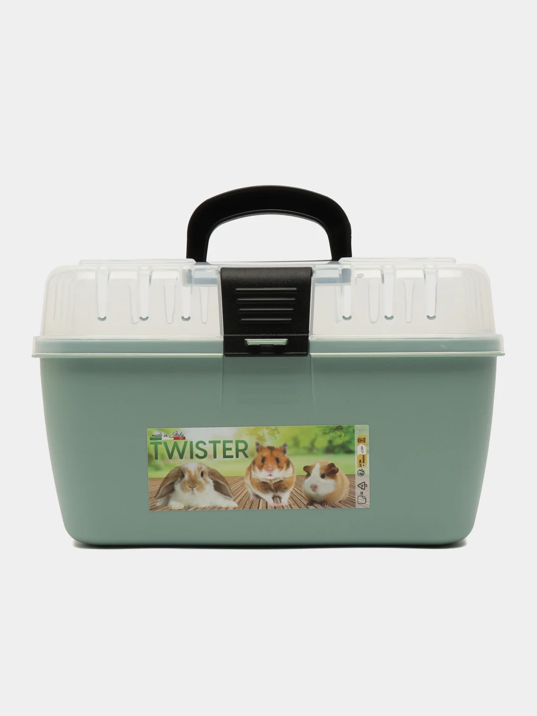 Зелёный хаки переноска для грызунов GEORPLAST TWISTER