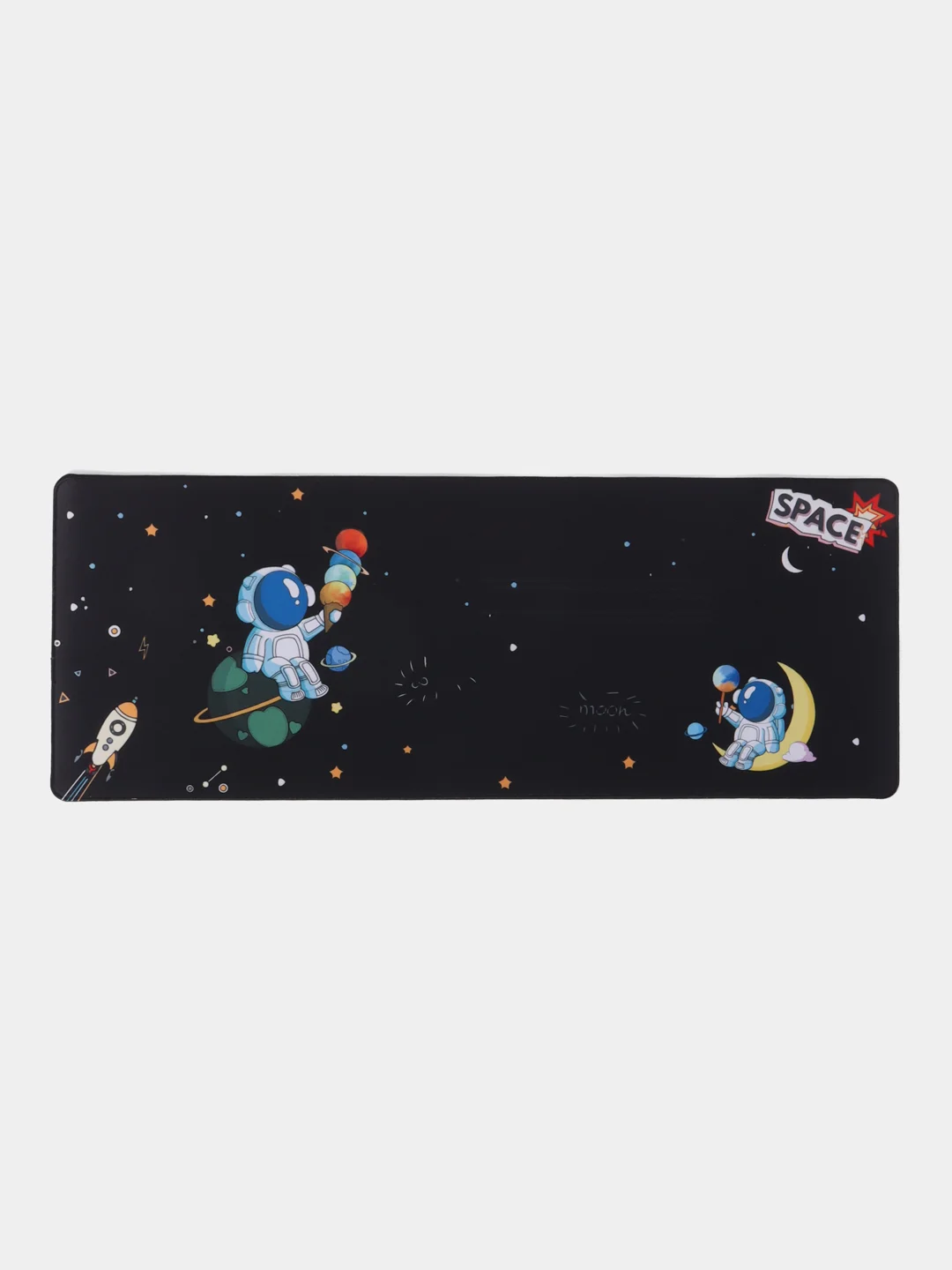Серый коврик игровой 800 х 300 мм