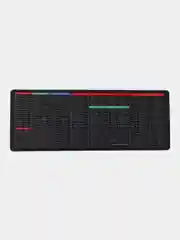 Черный коврик игровой 800 х 300 мм