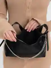 Сумка женская через плечо, черная