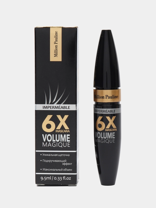 Тушь для ресниц Million Pauline Mascara 6x Volume черная