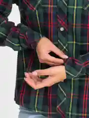 Рубашка в клетку / Рубашка утепленная / рубашка женская
