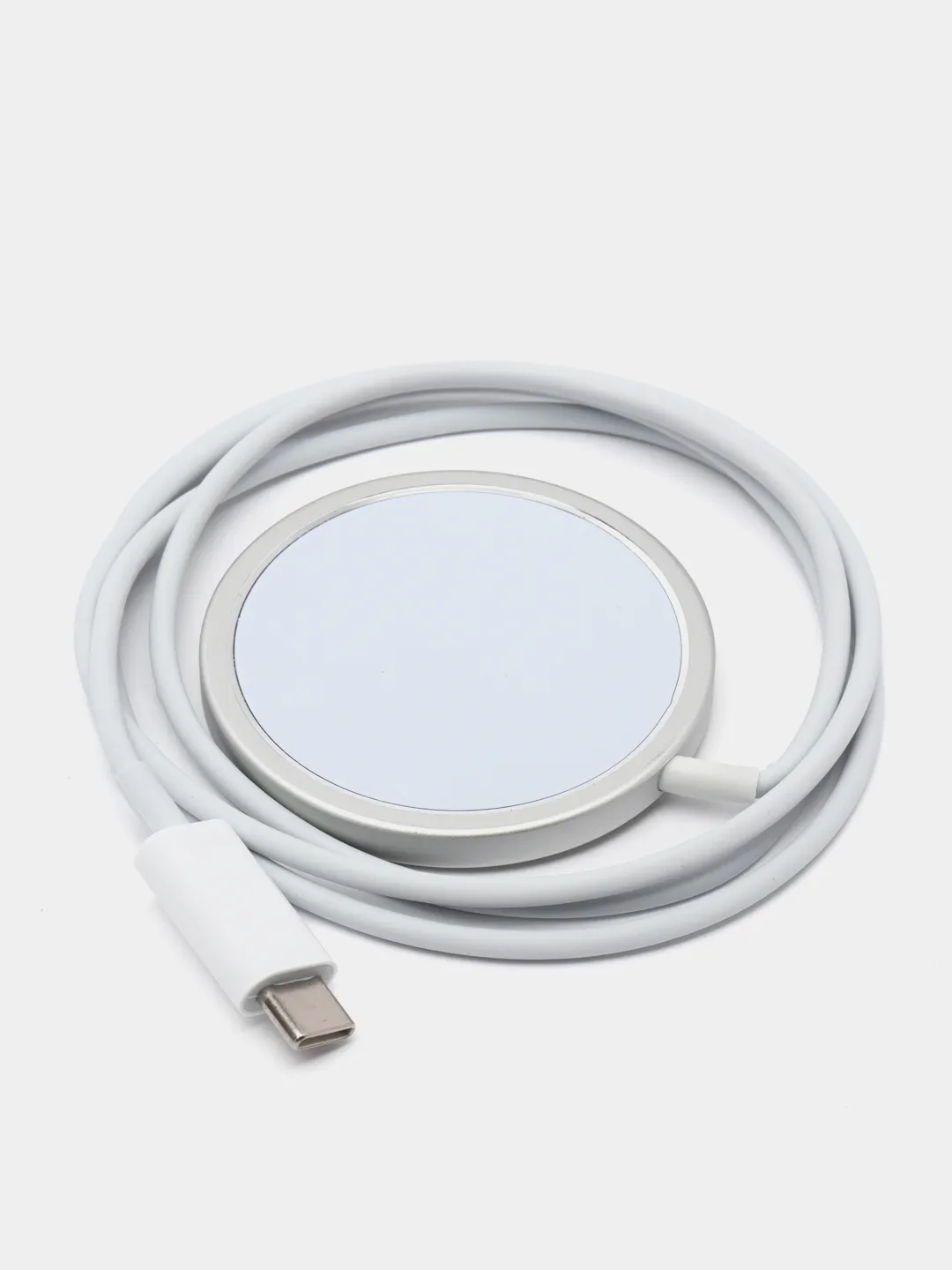 Магнитная беспроводная зарядка для iPhone. MagSafe 15W Apple Iphone, белый  купить по цене 190.77 ₽ в интернет-магазине Магнит Маркет