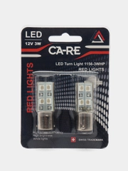 Лампа P21W LED 1156 12V 3W (BA15s) LB002 RED Light (блистер, 2шт.) CA-RE Красный свет