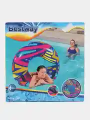 Белый надувной круг Bestway 12+, 1.07м