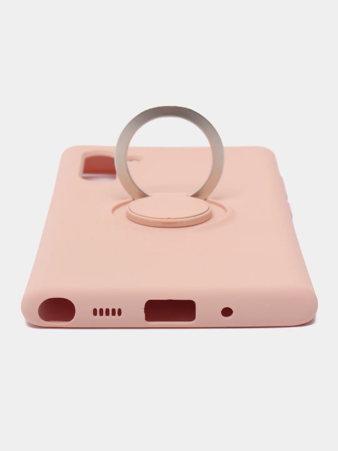 Кремовый чехол накладка с кольцом RING Samsung A21/S20+/M21A31/A21S/S11+/A41/S20/S11/NOTE10/A91