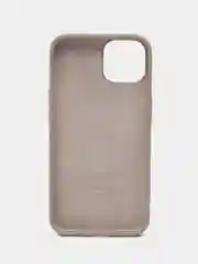 Серый меланж чехол Silicone Case для iPhone 14, 14 Plus, 14 Pro, 14 Pro Max, с закрытым низом