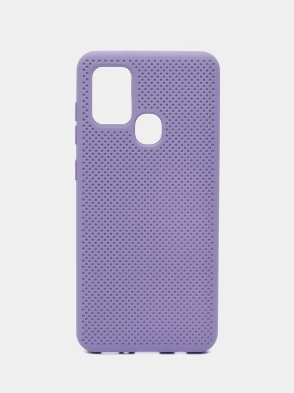 Чехол Накладка "Soft-touch" с перфорацией для Samsung A01/A20/A21S/A41/A60/A71/A81/A91