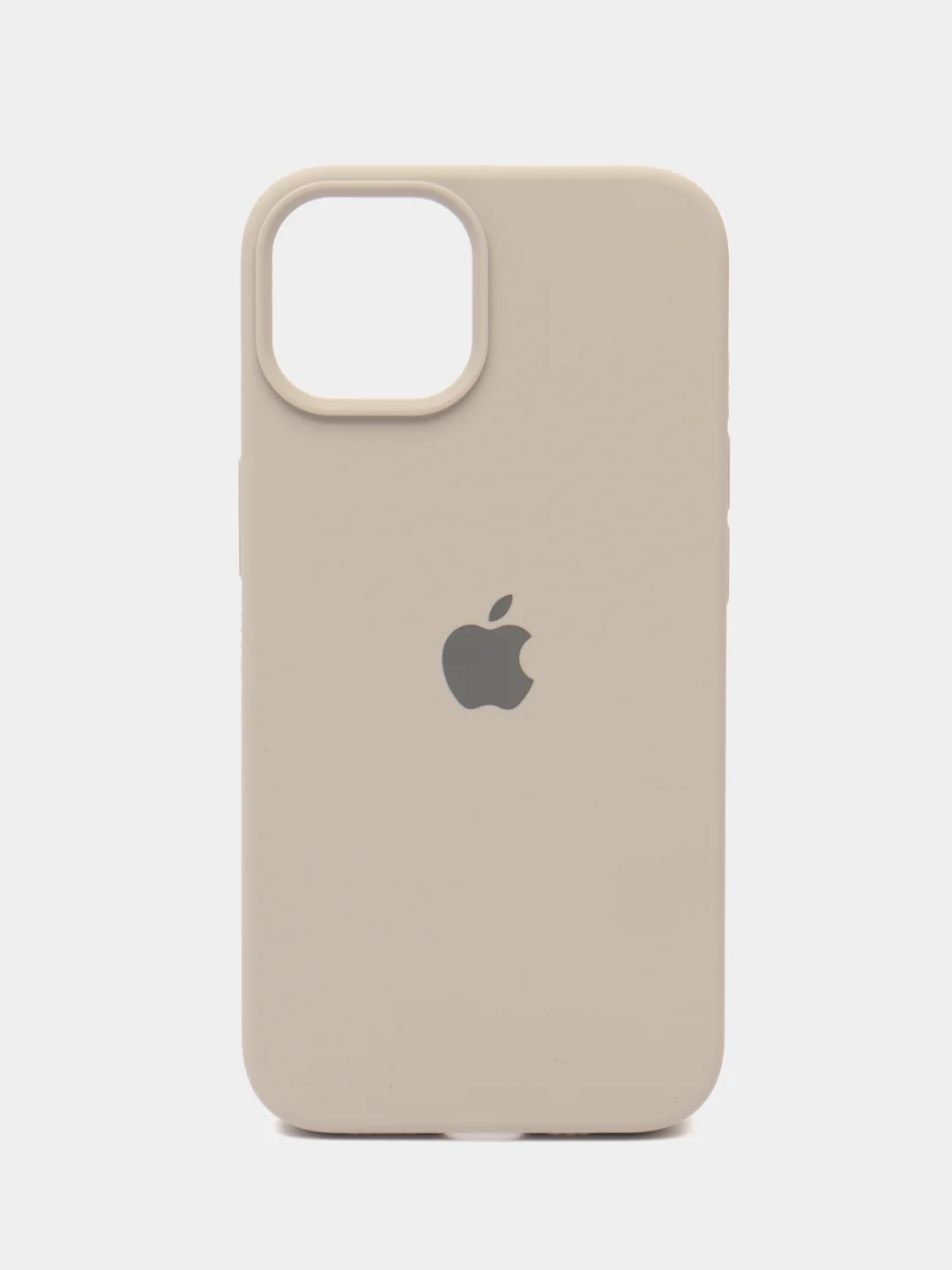 Светло-бежевый чехол Silicone Case для iPhone 14, 14 Plus, 14 Pro, 14 Pro Max, с закрытым низом