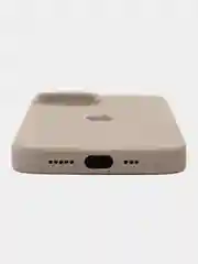 Серый чехол Silicone Case для iPhone 14, 14 Pro, 14 Plus, 14 Pro Max, с закрытым низом