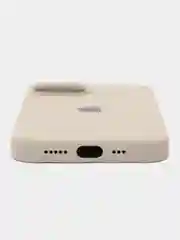 Светло-бежевый чехол Silicone Case для iPhone 14, 14 Pro, 14 Plus, 14 Pro Max, с закрытым низом