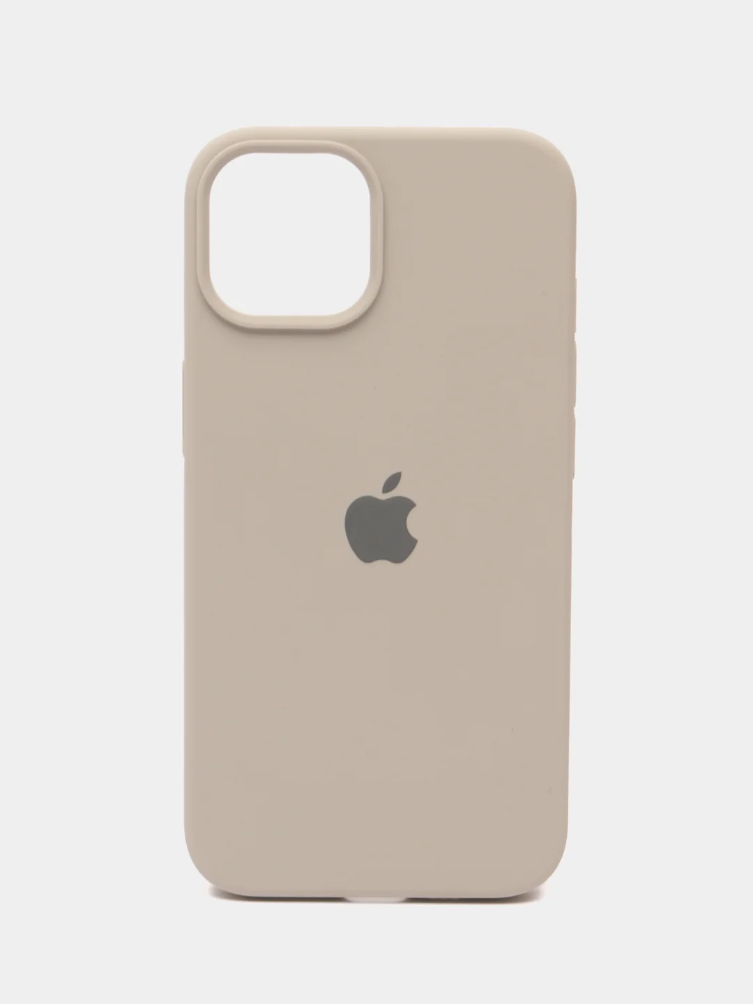Светло-бежевый чехол Silicone Case для iPhone 14, 14 Pro, 14 Plus, 14 Pro Max, с закрытым низом