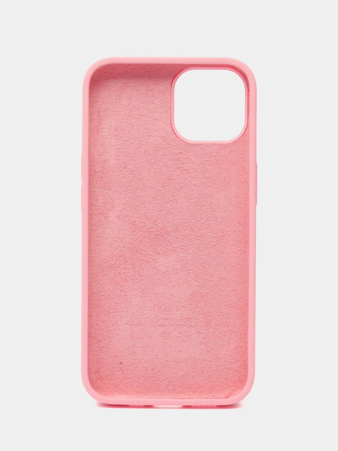 Пудровый чехол Silicone Case для iPhone 14, 14 Pro, 14 Plus, 14 Pro Max, с закрытым низом