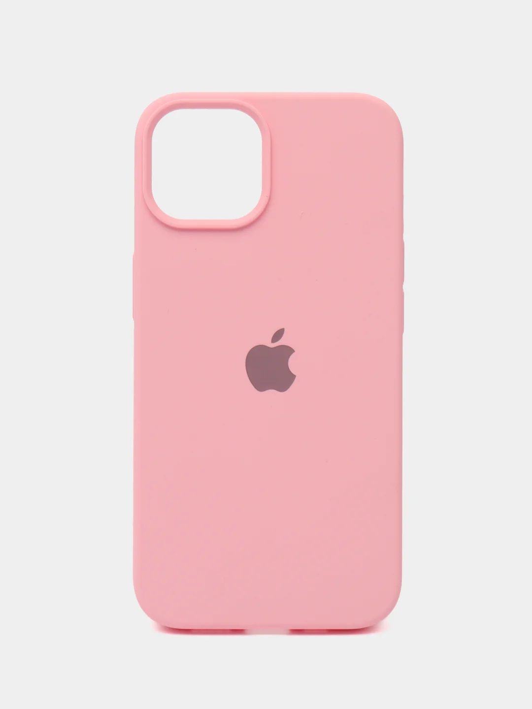 Пудровый чехол Silicone Case для iPhone 14, 14 Pro, 14 Plus, 14 Pro Max, с закрытым низом