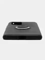 Черный чехол накладка с кольцом RING Samsung A21/S20+/M21A31/A21S/S11+/A41/S20/S11/NOTE10/A91