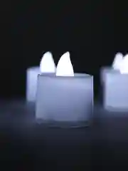 Белый свеча светодиодная "Сердце", на батарейках, 5-10 штук