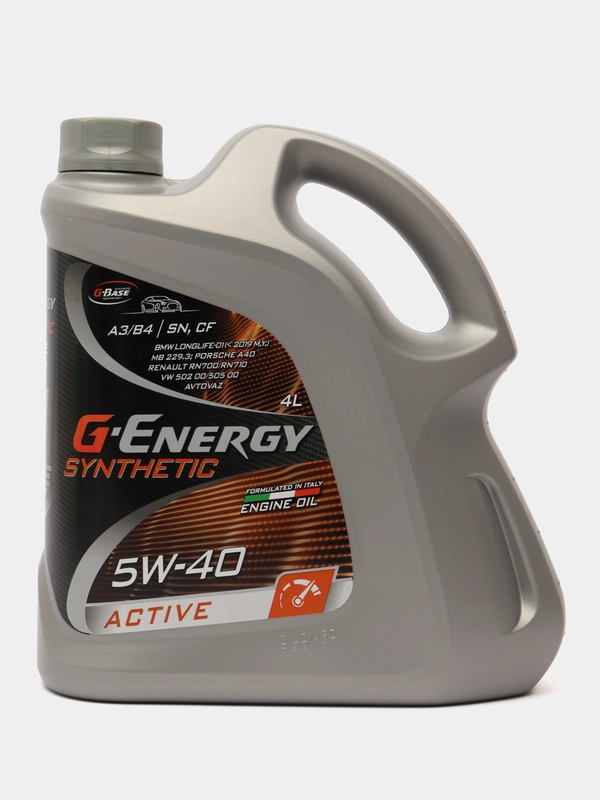 Масло моторное, G-Energy Synthetic Active 5W-40, API SN/CF