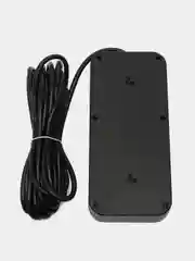 Удлинитель сетевой (фильтр) 5 метров 6 розеток, с 4 USB и 1 Type-C портами и кнопкой, черный