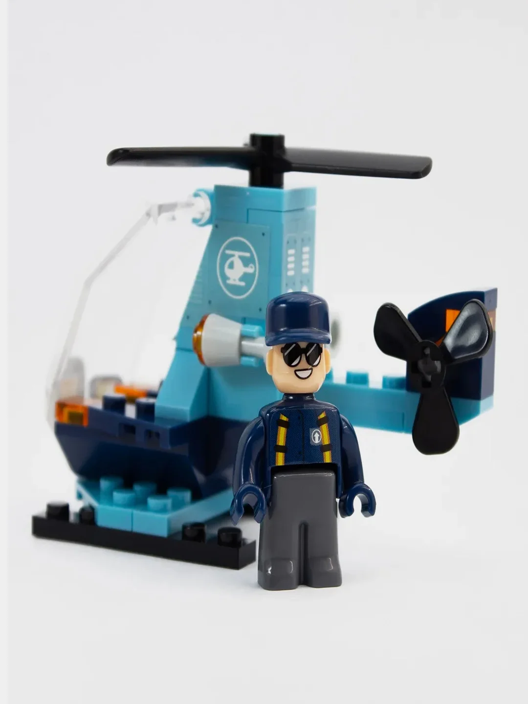 Конструктор Вертолет 44 детали Kids bricks