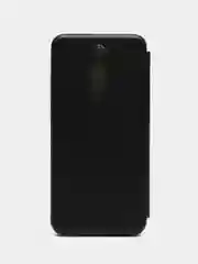 Черный чехол-книжка для Xiaomi Redmi Note 8 Pro из экокожи (Редми Ноте 8 Про)