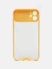 Желтый чехол для IPHONE 11, Айфон 11 с защитой камеры, прозрачный