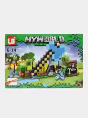 Голубой конструктор My World Орудия, совместимо с лего (LEGO)