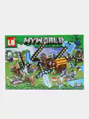 Голубой конструктор My World Орудия, совместимо с лего (LEGO)