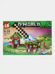 Фиолетовый конструктор My World Орудия, совместимо с лего (LEGO)