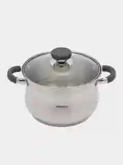 Кастрюля, 3.9 л, нержавеющая сталь, Wellfort, 4000087196