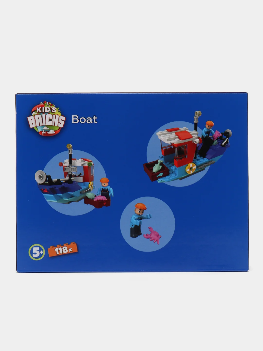 Конструктор "Лодка", 118 деталей, Kids Bricks, 10000007962