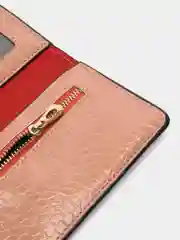 Бежевый кошелек женский, экокожа