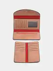 Бежевый кошелек женский, экокожа