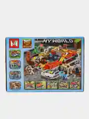 Голубой конструктор My World "Добыча полезных ископаемых", совместимо с лего (LEGO)
