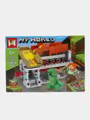 Зеленый конструктор My World "Добыча полезных ископаемых", совместимо с лего (LEGO)