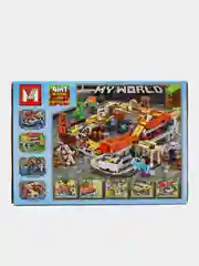 Зеленый конструктор My World "Добыча полезных ископаемых", совместимо с лего (LEGO)
