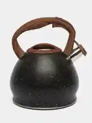 Черный чайник Кукмара со свистком нержавеющая сталь