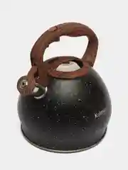 Черный чайник Кукмара со свистком нержавеющая сталь