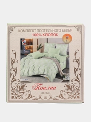 Комплект постельного белья ,Размер - ЕВРО .Состав ткани - ПОПЛИН ( хлопок 100%)
